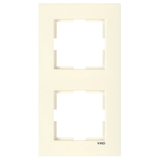 Подвійна вертикальна рамка VIKO Karre Крем (90960231)